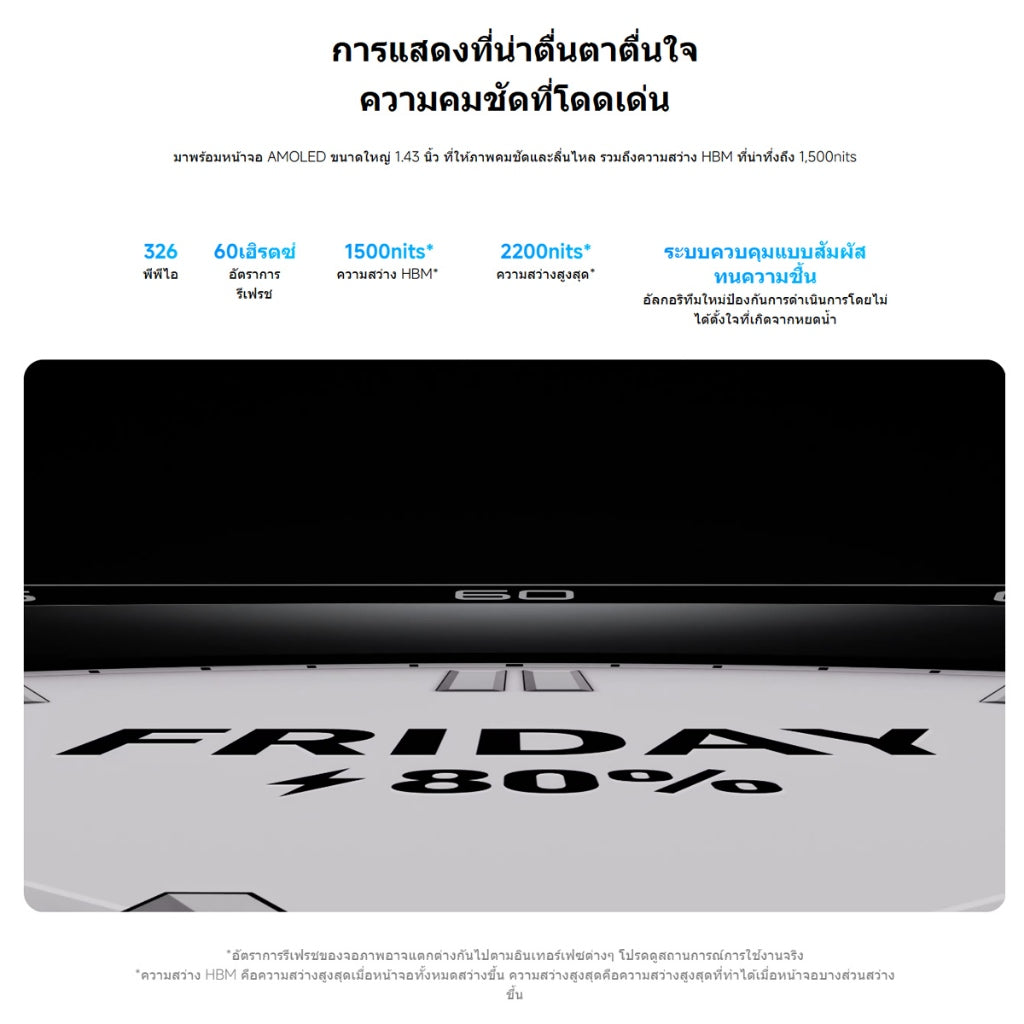 Xiaomi Watch S4 โทรผ่านบลูทูธได้ 1.43"" 60Hz AMOLED อึดทนใช้งานได้ 15 วัน ปุ่มหมุนปรับได้