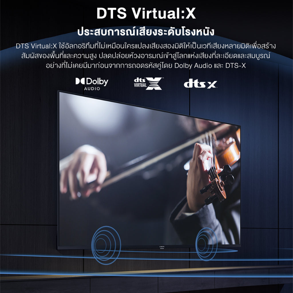 Xiaomi Smart TV A 32 / 43 FHD HD Google สมาร์ททีวี การออกแบบไร้ขอบ ดิจิตอลทีวี Google Netflix Youtube Dolby Vision