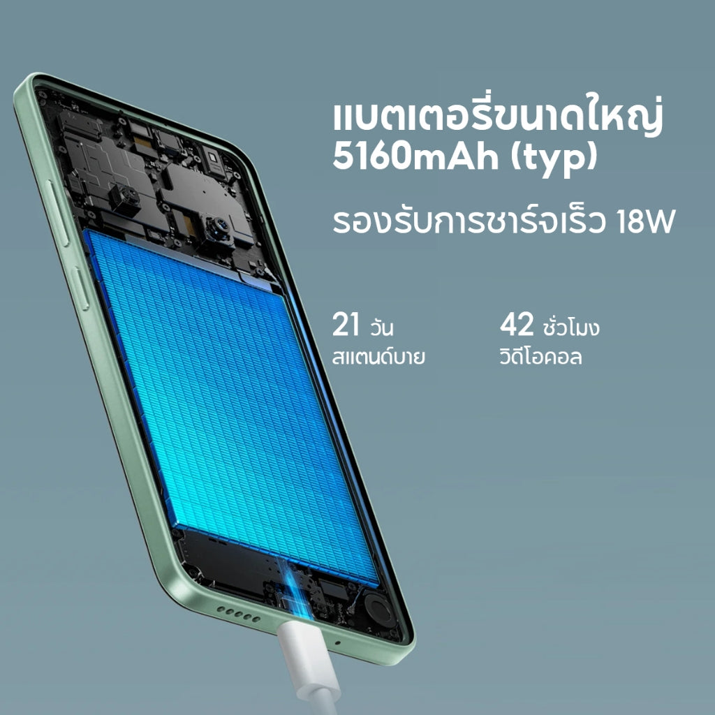 Xiaomi POCO C75 โทรศัพท์มือถือ 8GB +256GB โทรศัพท์ MediaTek Helio G81-Ultra แบตเตอรี่ 5160mAh หน้าจอ 6.88" 120Hz