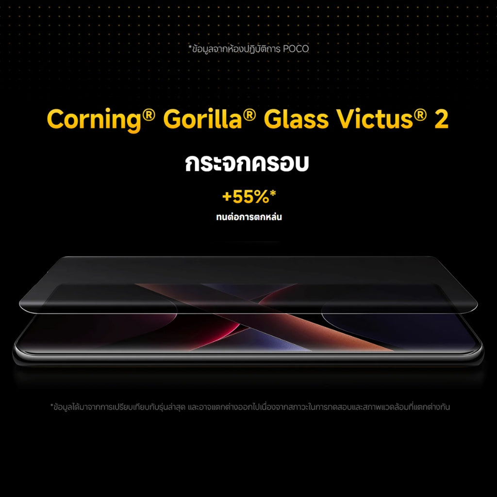 POCO X7 8+256GB ชิป MediaTek 7300 Ultra โทรศัพท์มือถือ หน้าจอเกม 6.67" 120Hz แบตเตอรี่ 5110mAh+ชาร์จเร็ว 45W