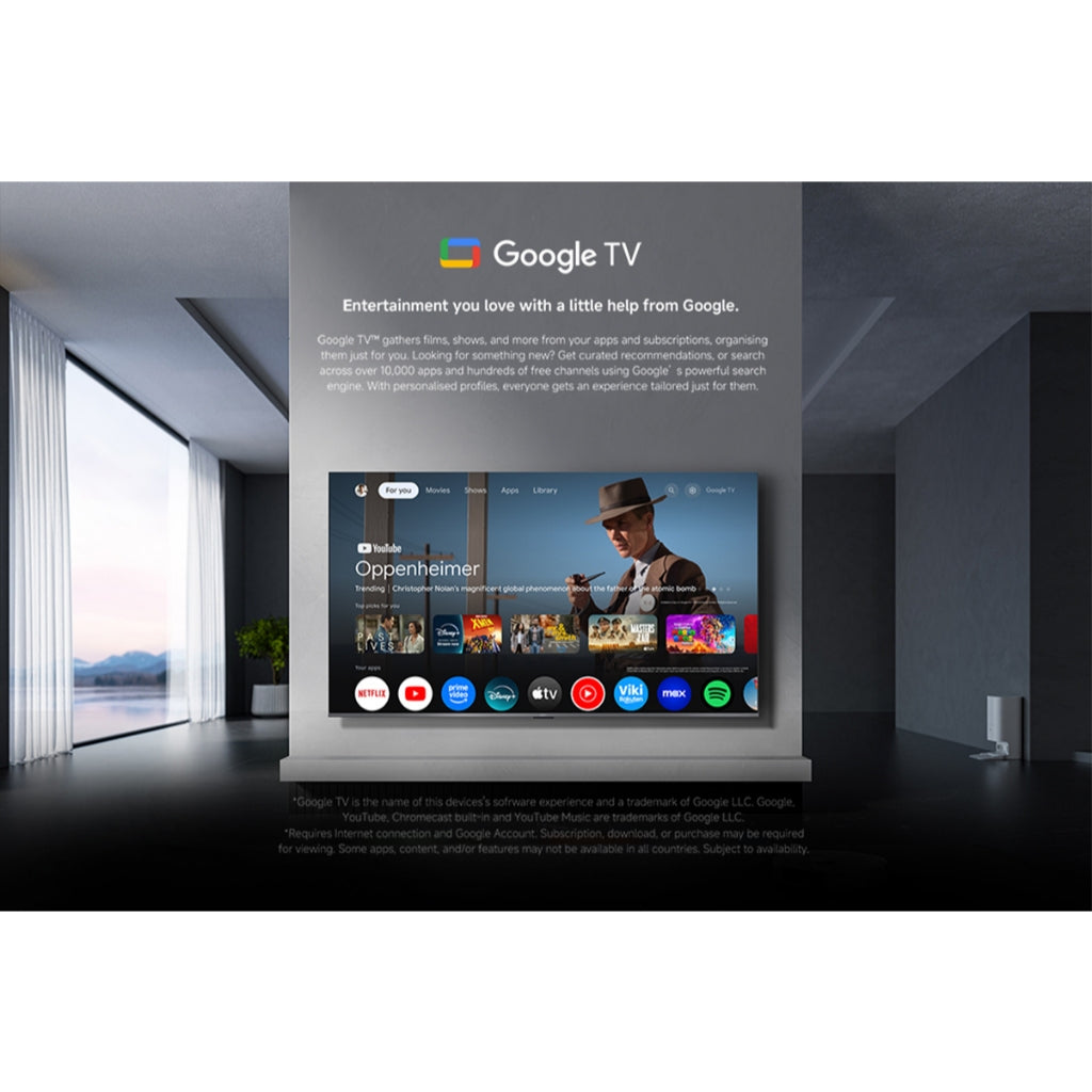 Xiaomi Mi TV A Pro 55 / 65 inch 2026 4K HD สมาร์ททีวี จอแสดงผล QLED 4K สว่างสดใส อัตราการรีเฟรช 120Hz Google TV