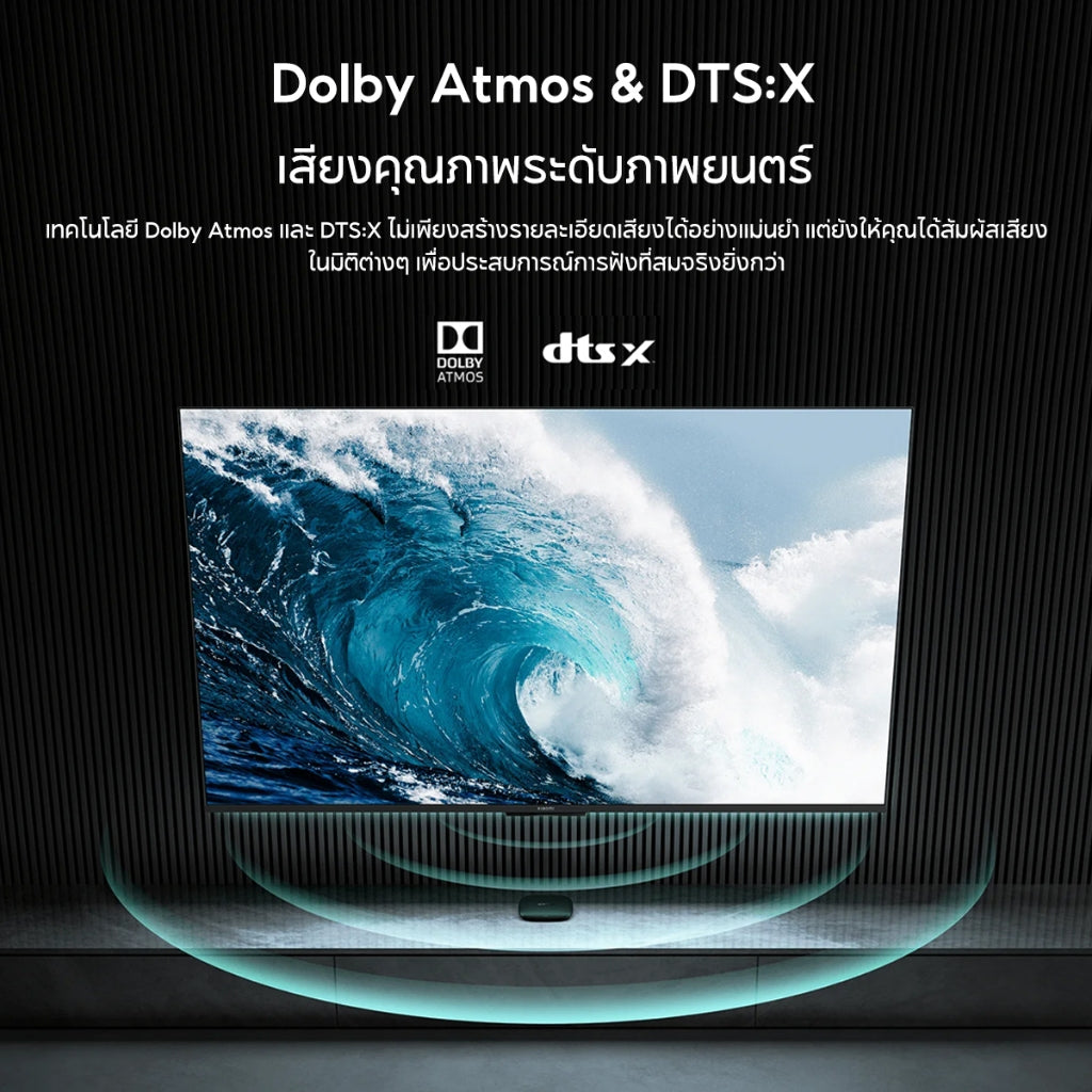 Xiaomi Mi Box S 3rd Gen 4K กล่องแอนดรอยด์ทีวี Android TV รองรับภาษาไทย รองรับ Google Assistant กล่องรับสัญญา ทีวี