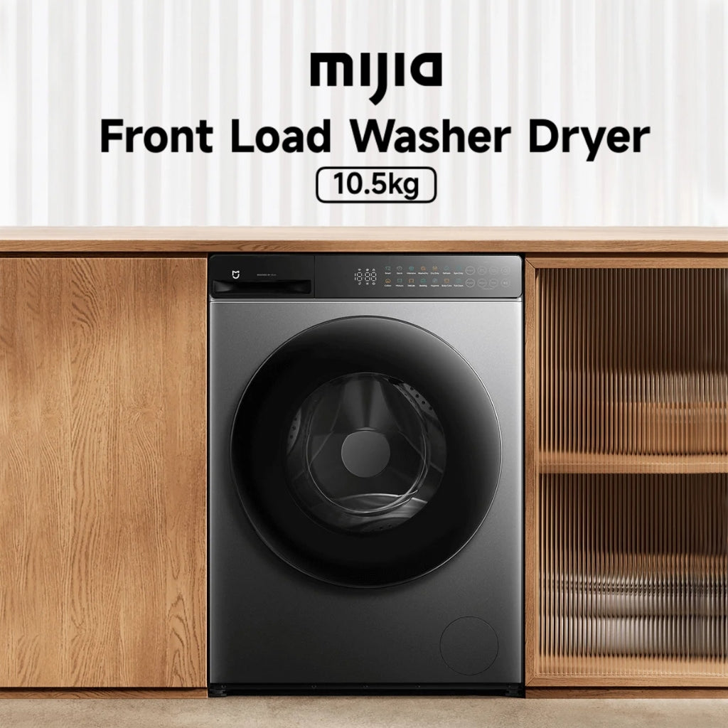 Xiaomi Mijia Front Load Washer Dryer เครื่องซักและอบผ้าฝาหน้า Inverter 10.5 กก. ซักไอน้ำ ขจัดแบคทีเรีย ซักอบ 2in1
