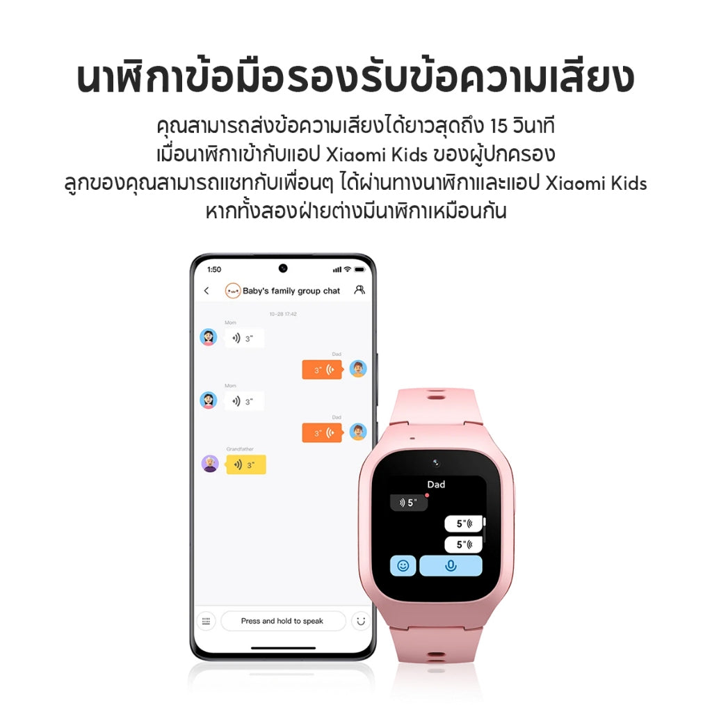 Xiaomi Smart Kids Watch นาฬิกาเด็ก 4G ระบุตำแหน่ง GPS  นาฬิกาข้อมือเด็ก กล้องหน้า 2MP วิดีโอคอล ประกัน1ปี