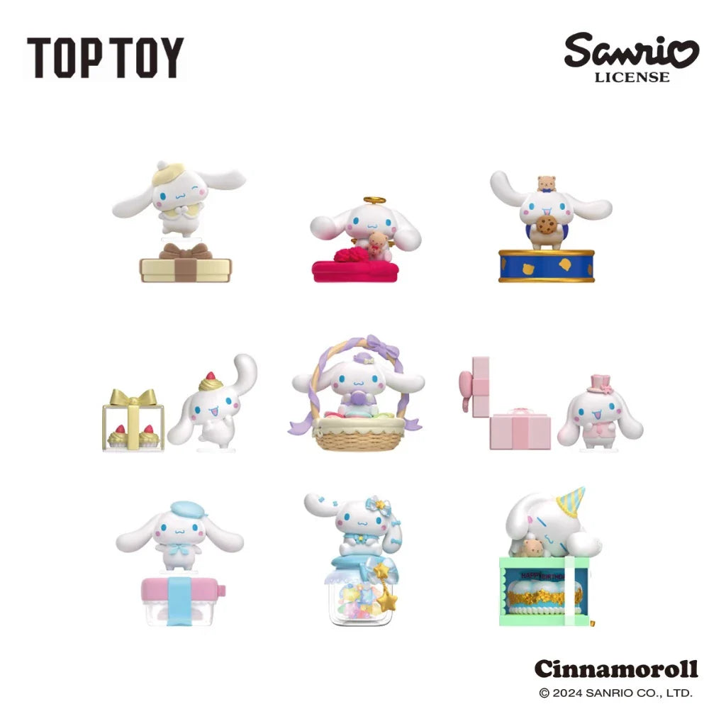 TOPTOY x Cinnamoroll Sweet Gift Series Blind Box Figure Toy ของเล่นฟิกเกอร์ ของขวัญ สําหรับเด็ก